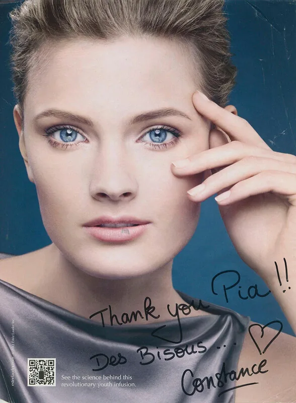 Signed photograph on Dr. Pia's press wall, photograph 29