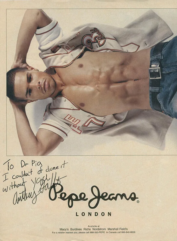 Signed photograph on Dr. Pia's press wall, photograph 26