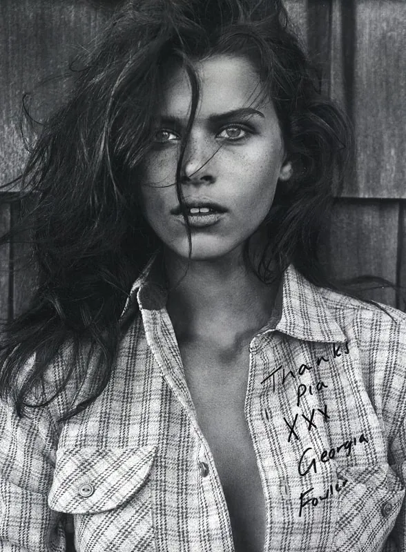 Signed photograph on Dr. Pia's press wall, photograph 14