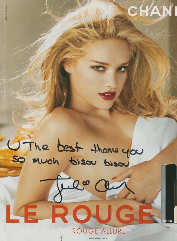 Signed photograph on Dr. Pia's press wall, photograph 21